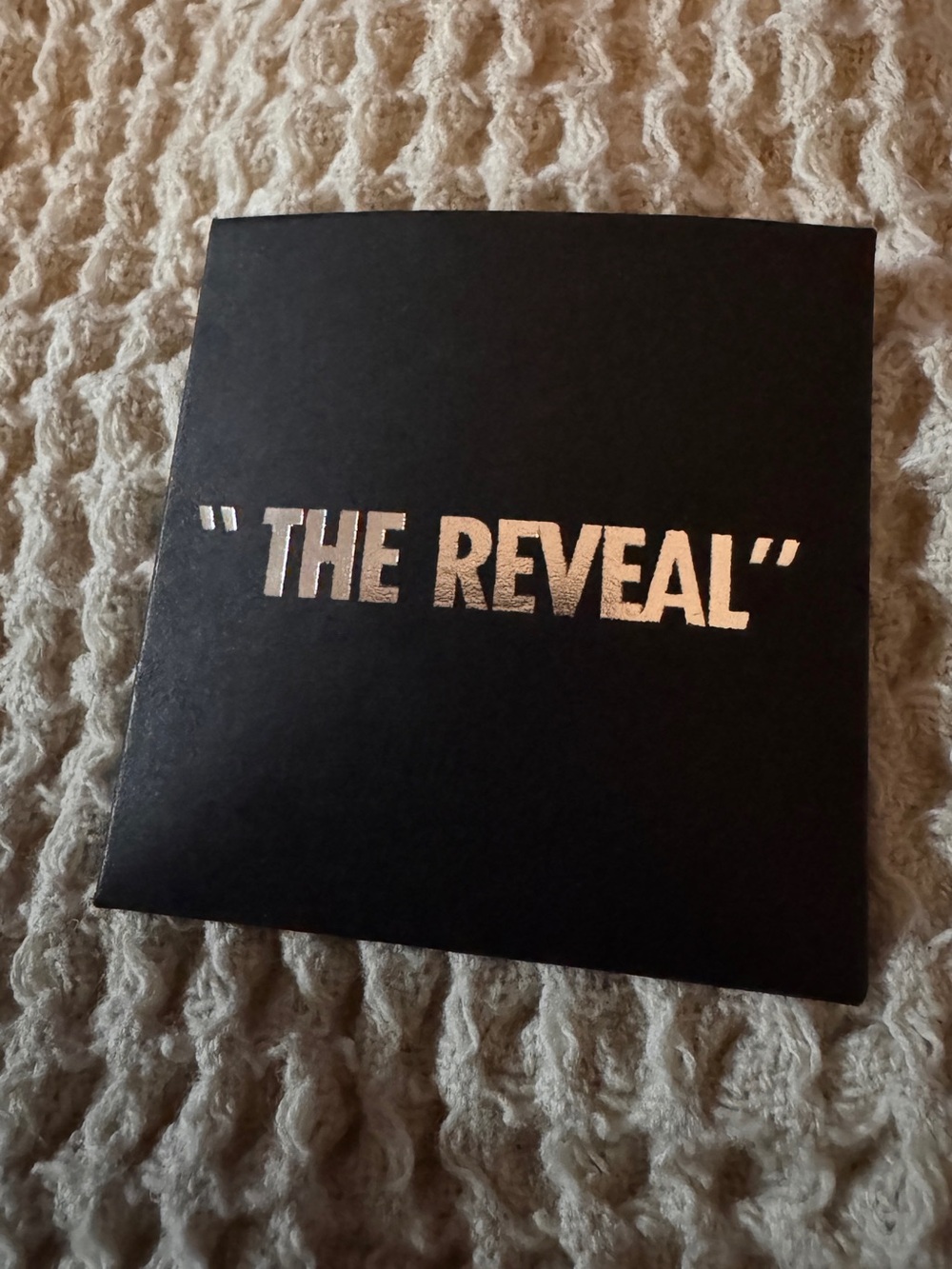 "The Reveal" Black Cosmetic Palette with Metallic Text